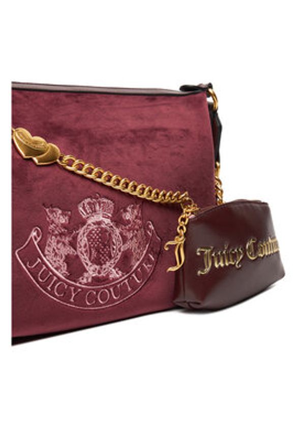Juicy Couture Torebka CEO-BIJXT8990WZC Bordowy. Kolor: czerwony
