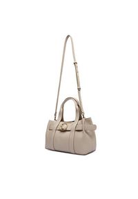 Calvin Klein Torebka Buckle Mini Tote With Strap LV04F3295G Beżowy. Kolor: beżowy. Materiał: skórzane #5