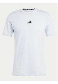 Adidas - adidas T-Shirt Workout Logo IT2128 Niebieski Regular Fit. Kolor: niebieski. Materiał: bawełna #5