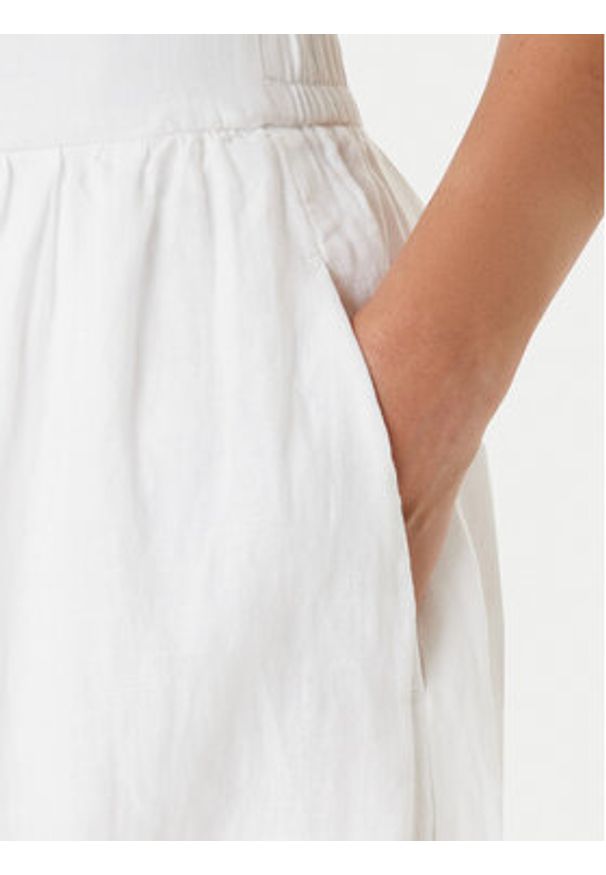 United Colors of Benetton - United Colors Of Benetton Spódnica trapezowa 4AGHD004L Écru Regular Fit. Materiał: len