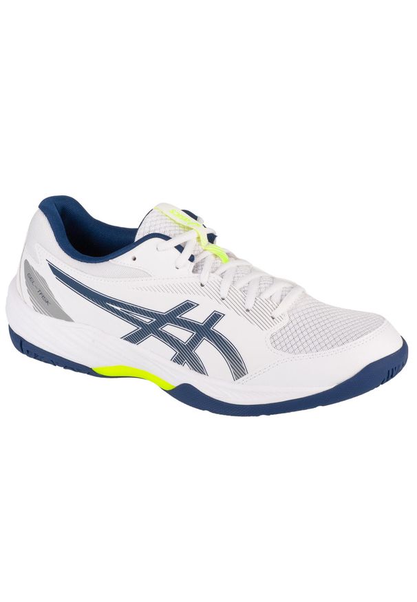 Asics - Buty do siatkówki męskie, Gel-Task 3. Kolor: biały, niebieski, wielokolorowy. Sport: siatkówka