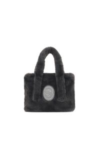 Kazar - Torebka damska w szarym kolorze ze sztucznego futra. Kolor: szary. Materiał: futrzane. Styl: casual #1