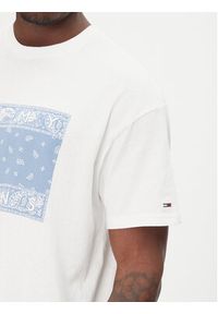 Tommy Jeans T-Shirt Paisley Flag DM0DM20810 Écru Relaxed Fit. Materiał: bawełna. Wzór: paisley #3