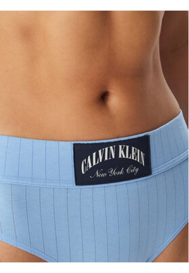 Calvin Klein Underwear Figi klasyczne z wysokim stanem LV00QF8713 Niebieski. Stan: podwyższony. Kolor: niebieski. Materiał: bawełna
