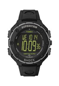 Timex zegarek T49950 Expedition Shock XL męski kolor czarny. Rodzaj zegarka: cyfrowe. Kolor: czarny. Materiał: koronka, materiał, tworzywo sztuczne