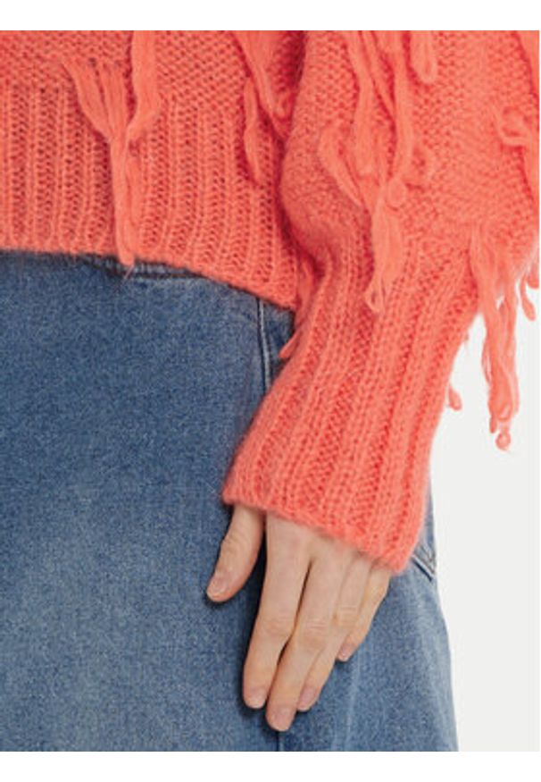 ViCOLO Sweter 33050S Pomarańczowy Regular Fit. Kolor: pomarańczowy. Materiał: syntetyk