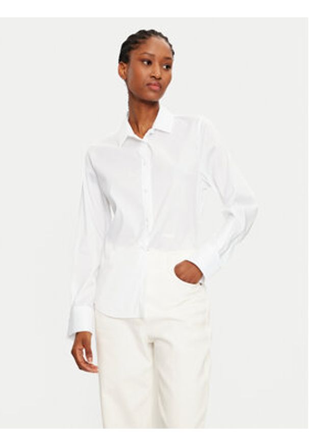JOOP! Koszula 58 JW244B300 30044073 Biały Slim Fit. Kolor: biały. Materiał: bawełna