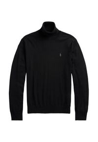 Polo Ralph Lauren Golf 710946145002 Czarny Regular Fit. Typ kołnierza: polo, golf. Kolor: czarny. Materiał: wełna #5