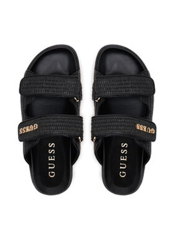 Guess Klapki Fadeliza FLJFDE FAP19 Czarny. Kolor: czarny