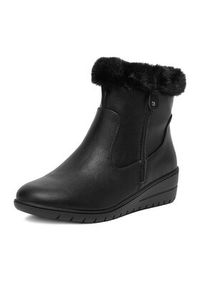 Clara Barson Botki CEO-RE23F677-5 Czarny. Kolor: czarny. Materiał: skóra, materiał #8