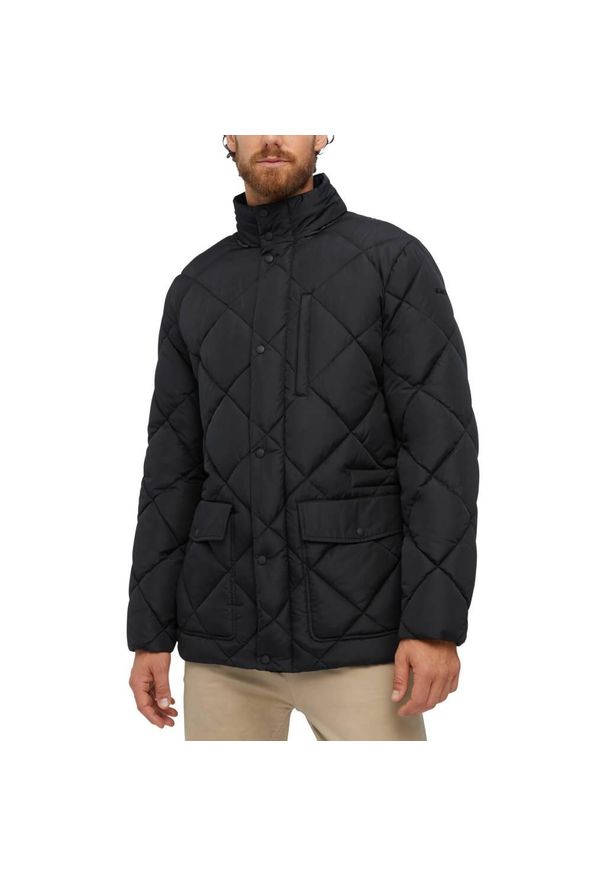 Geox - Kurtka GEOX W CAMEI MID JKT Czarny. Kolor: czarny. Materiał: tkanina