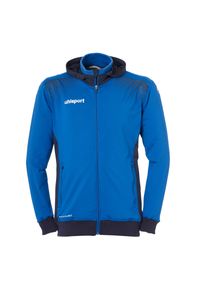 UHLSPORT - Kurtka z kapturem Uhlsport Goal Tec. Typ kołnierza: kaptur. Kolor: niebieski. Materiał: tkanina. Sport: piłka nożna #1