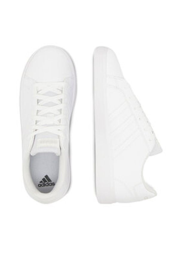 Adidas - adidas Sneakersy ADIDAS GRAND COURT 2.0 K FZ6158 Biały. Kolor: biały. Materiał: syntetyk