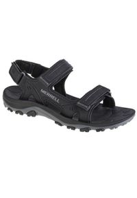 Buty do chodzenia męskie Merrell Huntington Sport Convert. Kolor: czarny. Materiał: guma, syntetyk, skóra, materiał. Sport: turystyka piesza