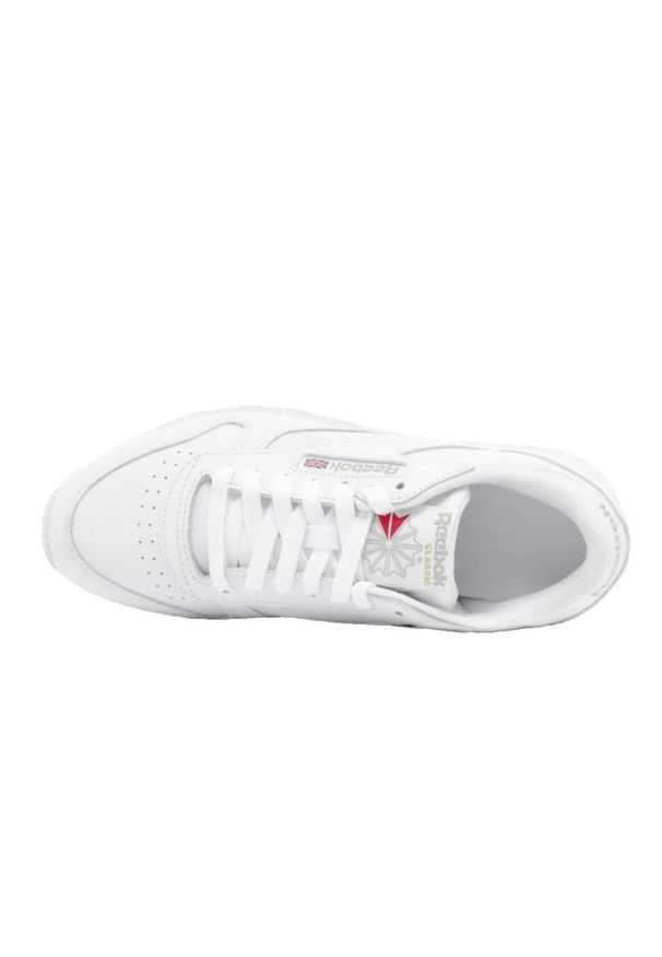Buty do chodzenia damskie Reebok Classic Lthr. Zapięcie: sznurówki. Kolor: biały. Materiał: materiał, skóra, syntetyk. Szerokość cholewki: normalna. Model: Reebok Classic. Sport: turystyka piesza