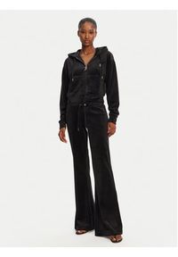 Juicy Couture Bluza Iccle JCWAS125308 Czarny Loose Fit. Kolor: czarny. Materiał: syntetyk