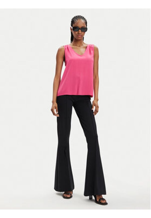 Vero Moda Bluzka Brit 10286648 Różowy Loose Fit. Kolor: różowy. Materiał: wiskoza