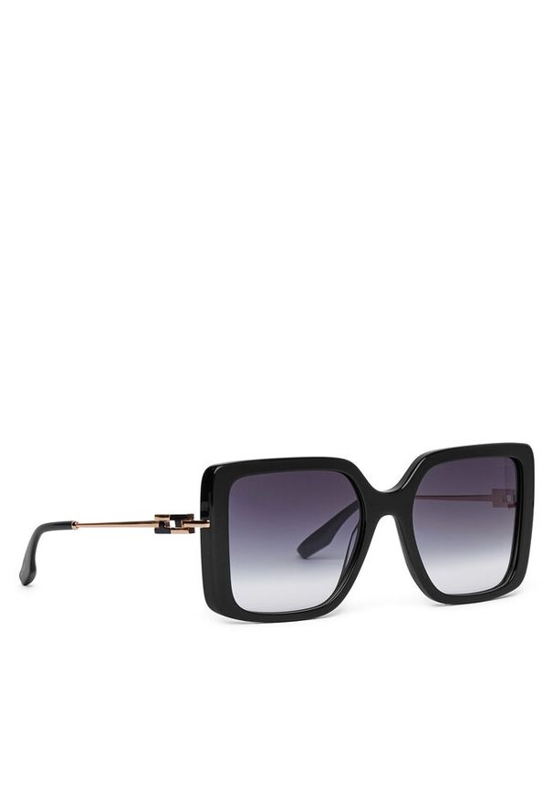 Trussardi Jeans - Okulary przeciwsłoneczne Trussardi. Kolor: czarny