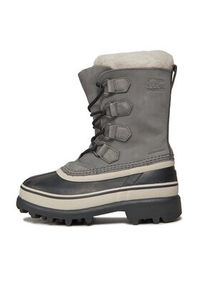 sorel - Sorel Śniegowce Caribou NL1005 Szary. Kolor: szary. Materiał: nubuk, skóra #6