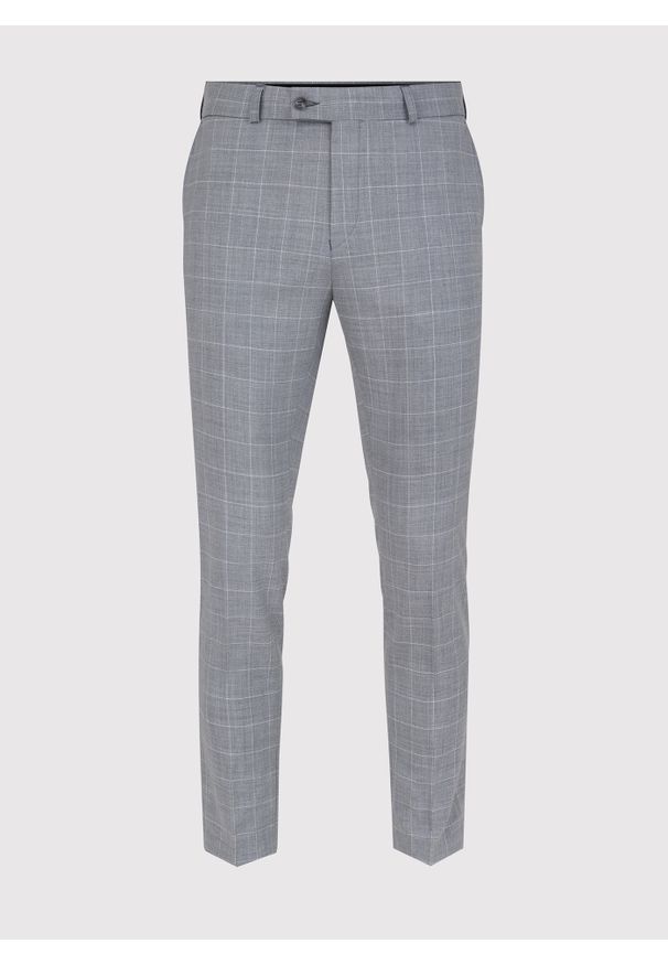 Pako Lorente - PAKO LORENTE – Szare spodnie garniturowe z wełną. Kolor: szary. Materiał: wełna