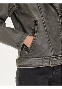 Brave Soul Kurtka z imitacji skóry LJK-JOSIANE Czarny Regular Fit. Kolor: czarny. Materiał: skóra #4