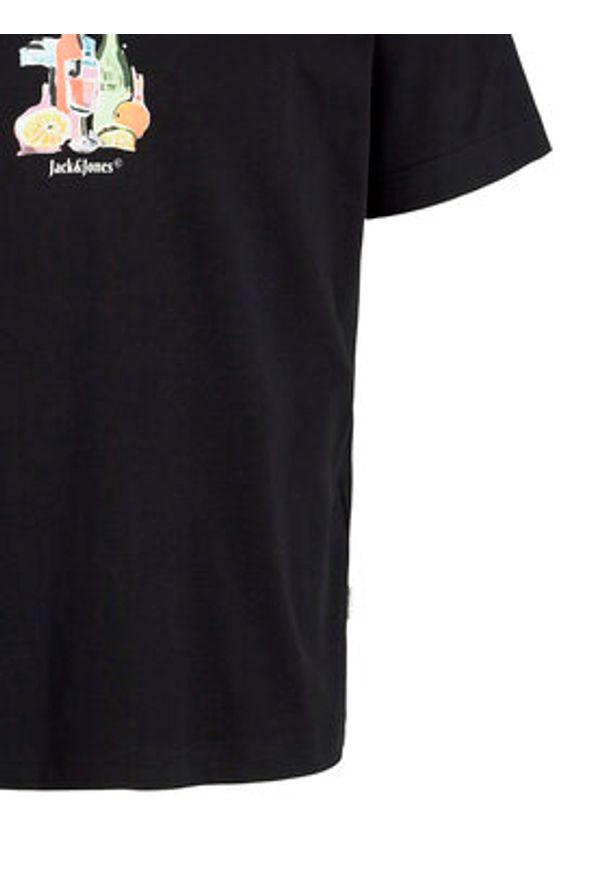 Jack & Jones - Jack&Jones T-Shirt Varenna 12273162 Czarny Regular Fit. Kolor: czarny. Materiał: bawełna