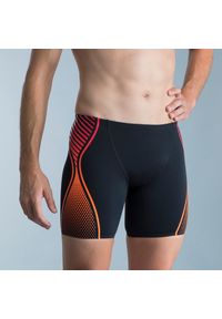 Bokserki długie pływackie męskie Speedo. Kolor: czarny, pomarańczowy, wielokolorowy, czerwony. Materiał: materiał. Długość: długie