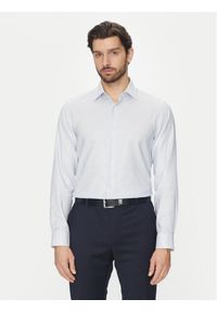 Michael Kors Koszula MK0DS01530 Biały Slim Fit. Kolor: biały. Materiał: bawełna