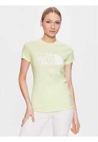 The North Face T-Shirt Easy NF0A4T1Q Zielony Regular Fit. Kolor: zielony. Materiał: bawełna #1