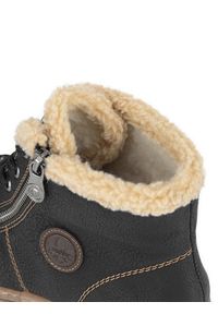 Rieker Trzewiki Z0121-00 Czarny. Kolor: czarny. Materiał: materiał #5