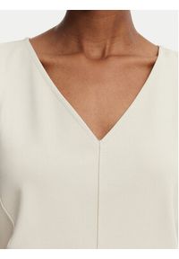 Calvin Klein Jeans Top LV044G206G Beżowy Slim Fit. Kolor: beżowy. Materiał: syntetyk #2