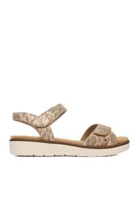 Remonte Sandały CEO-D2049-91 Beżowy. Kolor: beżowy. Materiał: zamsz, skóra #1