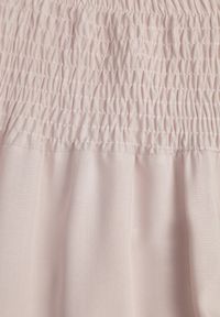 Renee - Jasnobeżowe Szerokie Spodnie High Waist o Długości 7/8 Rathi. Stan: podwyższony. Kolor: beżowy. Materiał: wiskoza, tkanina #2