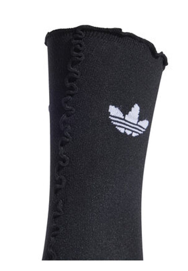 Adidas - adidas Zestaw 2 par wysokich skarpet damskich Ruffle Sock 2P JD5623 Biały. Kolor: biały. Materiał: poliamid, materiał