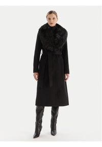 MICHAEL Michael Kors Płaszcz wełniany 77A7141M21 Czarny Regular Fit. Kolor: czarny. Materiał: syntetyk