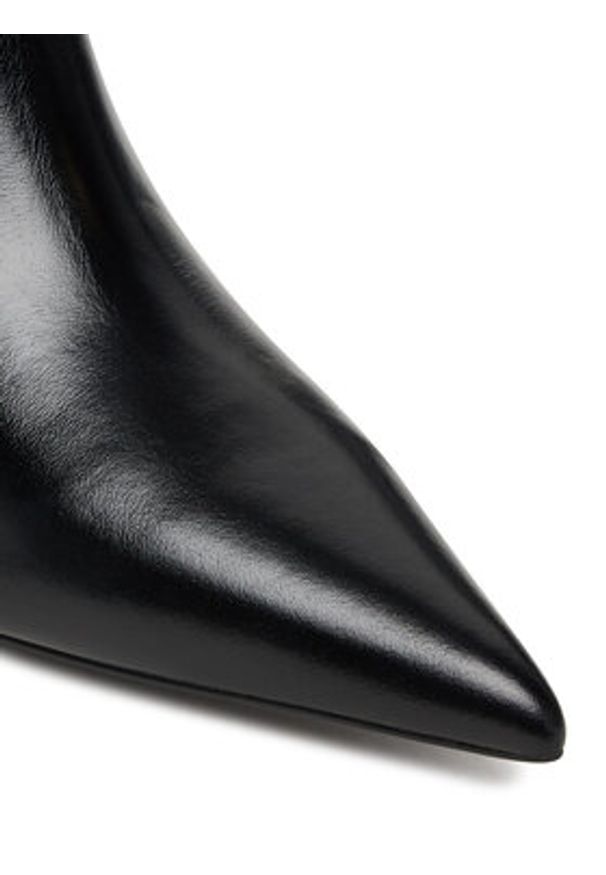 Aldo Botki Keralin 14055282 Czarny. Kolor: czarny. Materiał: skóra