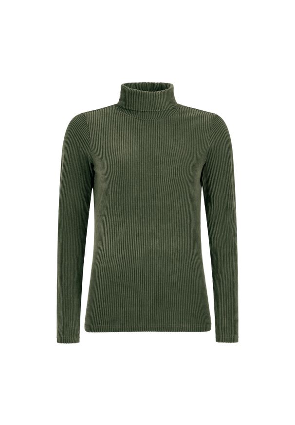 Sweter damski Protest Pearla. Kolor: zielony. Materiał: poliester. Sezon: zima. Sport: narciarstwo