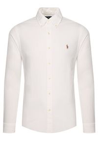 Polo Ralph Lauren Koszula Core Replen 710549084 Biały Slim Fit. Typ kołnierza: polo. Kolor: biały. Materiał: bawełna