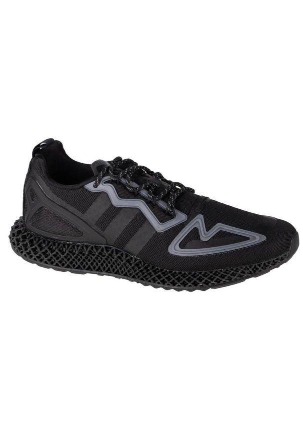 Adidas - Buty adidas Zx 2K 4D M FZ3561 czarne. Okazja: na co dzień. Kolor: czarny. Materiał: materiał, syntetyk, guma. Szerokość cholewki: normalna. Model: Adidas ZX