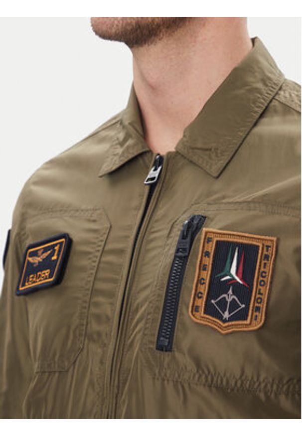 Aeronautica Militare Kurtka przejściowa 251AB2071CT3081 Khaki Regular Fit. Kolor: brązowy. Materiał: syntetyk