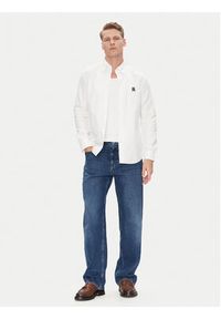 TOMMY HILFIGER - Tommy Hilfiger Koszula Heritage MW0MW39235 Biały Regular Fit. Kolor: biały. Materiał: bawełna #2