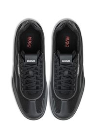Hugo - Sneakersy męskie czarne HUGO Matrix. Okazja: na co dzień. Kolor: czarny