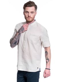 Mustang - MĘSKA KOSZULA MATERIAŁOWA MUSTANG CASPER LINEN SHIRT 1009583 4014. Materiał: materiał #8