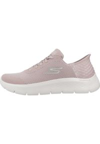 skechers - Buty sportowe Sneakersy damskie, Slip-Ins: GO WALK Flex - Grand Entry. Kolor: różowy. Materiał: tkanina