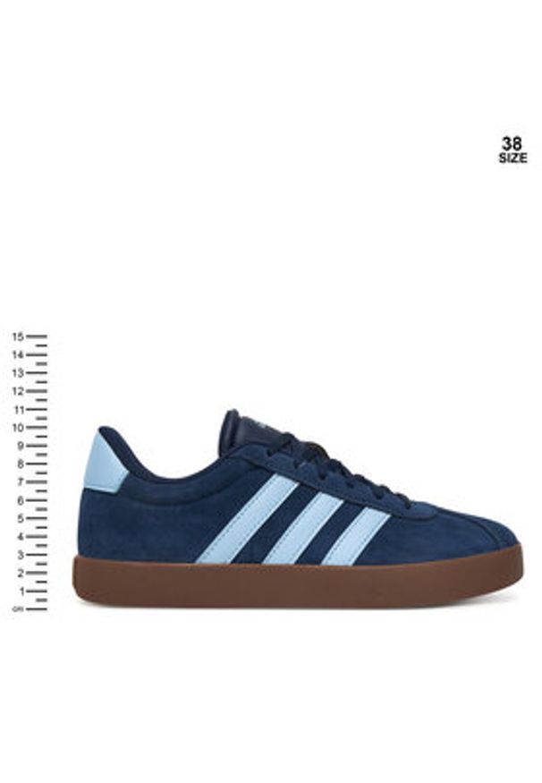 Adidas - adidas Sneakersy Vl Court 3.0 KI6489 Granatowy. Kolor: niebieski. Materiał: zamsz, skóra