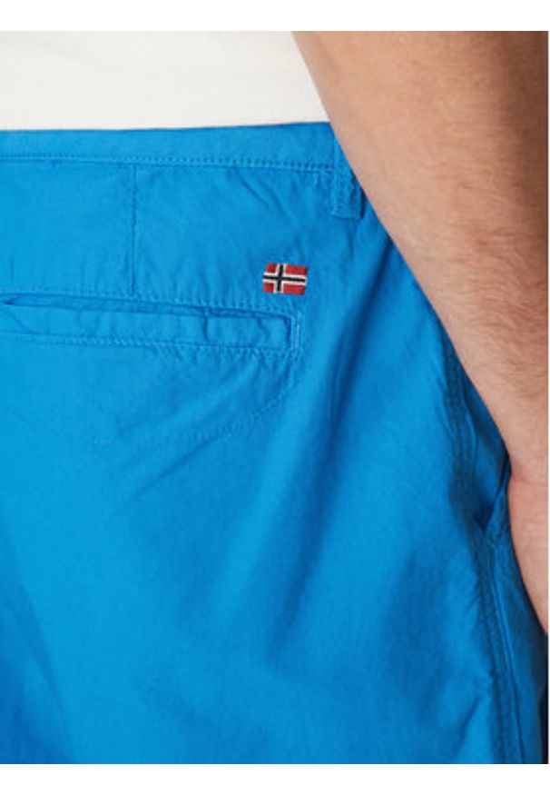 Napapijri Szorty materiałowe Nakuru 6 NP0A4HRV Niebieski Regular Fit. Kolor: niebieski. Materiał: bawełna