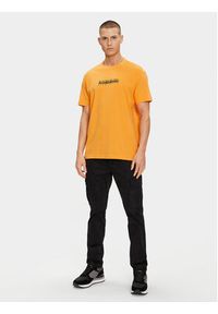 Napapijri T-Shirt NP0A4H8S Żółty Regular Fit. Kolor: żółty. Materiał: bawełna