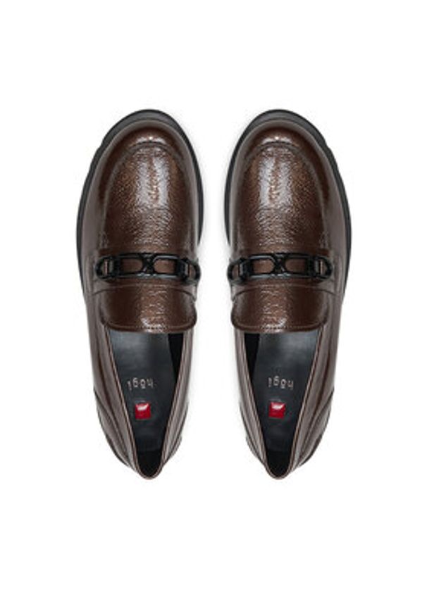 HÖGL Loafersy Robin 8-101616 Brązowy. Kolor: brązowy. Materiał: lakier, skóra