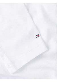 TOMMY HILFIGER - Tommy Hilfiger Bluzka Modern WW0WW39147 Biały Slim Fit. Kolor: biały. Materiał: bawełna #4