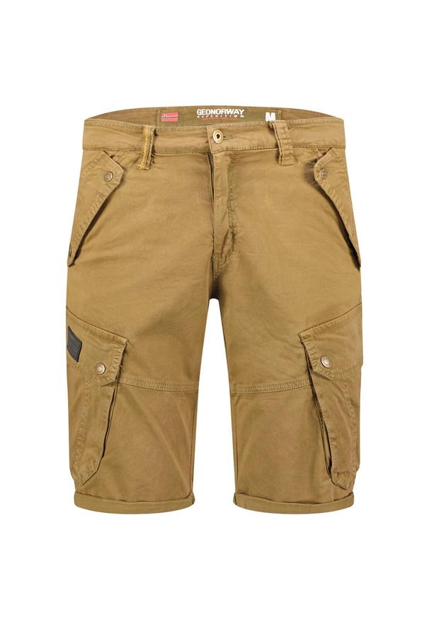 Bermudy Geographical Norway PRODOL EO MEN 063 khaki męska (SX1427H/GNO-Kaki). Kolor: zielony. Sport: turystyka piesza